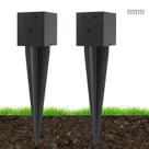 Ancoragens para Poste de Cerca Nrspp 10x10 cm, Alta Resistência, 40 cm, 2 peças