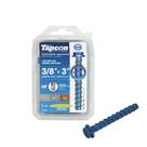 Âncoras de concreto Tapcon, cabeça de lavadora hexagonal de 9,5 mm x 7,6 cm, pacote com 10