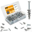 Âncoras de drywall ALBO 6 Zinc Self-Drill 200PC Set 75LB