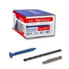 Âncoras de parafuso FixMaster 3/16 x 1,75" azuis com chave de fenda