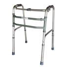 Andador Idoso Geriátrico Articulado Fixo Dobrável Ortopédico 100kg Altura Ajustável Até 2m Leve Caminhada Portátil Mobilidade Reduzida Adulto Prata