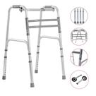 Andador para Idoso Adulto Ortopédico 3 Barras até 135kg Articulado Dobrável Par de Rodas Hidrolight