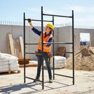 Andaime De Aço Carbono 100x100 Cm Ideal Para Obras E Manutenção