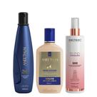 Aneethun Linha A Kit Shampoo Creme de Silicone Brilho e Blend SOS Fluído Reconstrutor 210ml