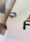 Anéis anel falange folheado Ródio Negro e Prata mini pérola
