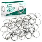 Anéis Binder Rings EXTRIC Loose Leaf de 3,2 cm, pacote com 100