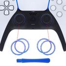 Anéis de acento de reposição ExtremeRate Chameleon Purple Blue para controlador PS5
