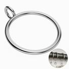 Anéis de cortina GASRONS Silver Metal, 3,8 cm de diâmetro interno, pacote com 50