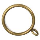 Anéis de cortina Hanitronic Antique Brass 30 unidades para haste de 3 cm