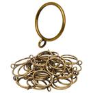 Anéis de cortina Manysky, pacote com 48 anéis de cortina de metal, haste de 3,8 cm