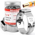 Anéis de Crimpagem PEX Newdeli 120 un. 3/4" em Aço Inoxidável
