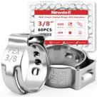 Anéis de Crimpagem PEX Newdeli 3/8" em Aço Inoxidável, 60 un.
