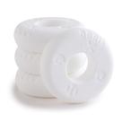 Anéis de empunhadura para bastão, ajuste de pegada, pacote com 4, silicone macio branco