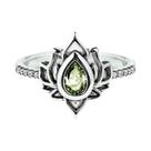 Anéis De Gota De Água Em CZ Flor De Lótus Para Mulheres Anéis Estéticos Exquisitos Joias De Anéis De Gota De Água Em CZ Flor De Lótus Para Mulheres Anéis Estéticos Exquisitos Joias De