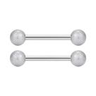 Anéis de Mamilo de Aço Inoxidável 316L - 2 a 12 Peças - Design Coração e Língua