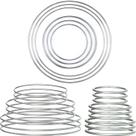 Anéis de metal Hoops Dream Catcher Macrame Craft Hotop 24 unidades