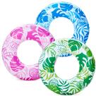 Anéis de natação Pool Floats JOYIN Tropical Leaves para crianças x3