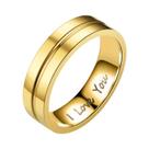 Anéis De Noivado Em Aço Inoxidável Com Cristal Para Casais, Presente De Joias De Casamento I LOVE