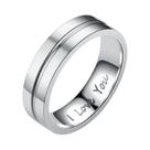 Anéis De Noivado Em Aço Inoxidável Com Cristal Para Casais, Presente De Joias De Casamento I LOVE