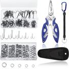 Anéis de Pesca e Garateios Skylety - Kit com 200 Anéis e 100 Garateios Anéis de Pesca e Garateios Skylety - Kit com 200 Anéis e 100 Garateios
