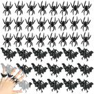 Anéis de plástico Becfupo Halloween Spider Bat 300 unidades