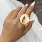 Anéis de Punho Ajustáveis de Ouro Fosco - Estilo Punk Irregular para Mulheres