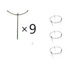 Anéis De Suporte Para Plantas 3/6/10 Camadas, Gaiola Redonda De Plástico Para Flores Trepadeiras E