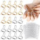 Anéis de unhas Wudu ASTONFOG, 20 unidades com 120 abas adesivas para unhas Anéis de unhas Wudu ASTONFOG, 20 unidades com 120 abas adesivas para unhas