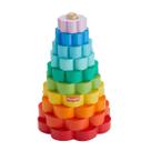 Anéis empilháveis de madeira fisher price - mattel hxt77
