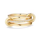 Anéis empilháveis Dreamy Bubble Elegant Pave para mulheres