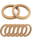 Anéis espaçadores de alto-falantes QWORK Wooden de 6,5 polegadas para alto-falante de carro