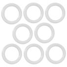 Anéis O de plástico Cutelec, pacote com 8, anel de crochê de 3,8 cm, gancho circular