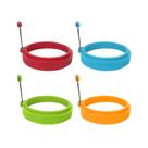 Anéis para Ovo YOLCAR de Silicone 10 cm, 4 Unidades, Multicoloridos