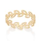 Anel 18k formado por folhas 512710 Rommanel