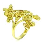 Anel 7 Borboletas Banho De Ouro 18k 1596