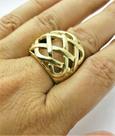 Anel Abaulado Banho De Ouro 18k 1468