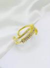 Anel Ajustável Brilhante Feminino - Banhado a Ouro 18k