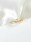 Anel Ajustável Brilhante Feminino - Banhado a Ouro 18k