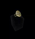Anel ajustável nossa senhora feminino - banhado a ouro 18k