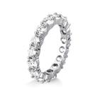 Anel aliança moissanite 4mm 4.8ct joia deprata luxo möverich tamanho:17