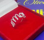 Anel Amor Ouro Branco Peso 1.45 Gramas Ouro 18 Kilates