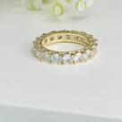 Anel aparador INFINITE cravejado banhado a ouro 18K Nº18 feminino semijoia