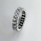 Anel Aparador Prata 925 Cravejado Zirconia Feminino Mulheres
