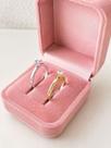 Anel aparador solitário cravejado zirconia aço inoxidável noivado casamento banhos:pratanumeração:16 Anel aparador solitário cravejado zirconia aço inoxidável noivado casamento banhos:pratanumeração:16