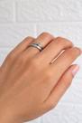 Anel aparador solitário cravejado zirconia aço inoxidável noivado casamento banhos:pratanumeração:num 18 Anel aparador solitário cravejado zirconia aço inoxidável noivado casamento banhos:pratanumeração:num 18