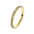 Anel Aparador Strass Banhado a Ouro Anel Aparador Strass Banhado a Ouro