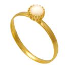 Anel aro fino com pérola Delicado folheado em Ouro 18K Softjoias Anel aro fino com pérola Delicado folheado em Ouro 18K Softjoias