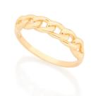 Anel banhado ouro 3x 24k 18k e 22k feminino rommanel fino skinny corrente 513028 Anel banhado ouro 3x 24k 18k e 22k feminino rommanel fino skinny corrente 513028