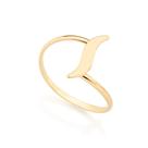 Anel banhado ouro 3x 24k 18k e 22k feminino rommanel fino skinny espiral s 511964 Anel banhado ouro 3x 24k 18k e 22k feminino rommanel fino skinny espiral s 511964
