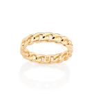 Anel banhado ouro 3x 24k 18k e 22k masculino rommanel unissex aro formato corrente elos 513365 Anel banhado ouro 3x 24k 18k e 22k masculino rommanel unissex aro formato corrente elos 513365